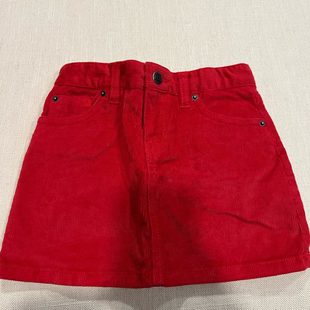 GAP Kids Red Corduroy Skirt